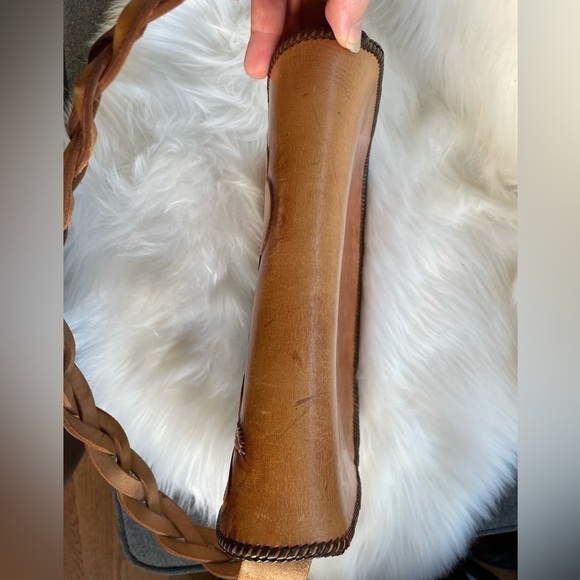 "Heirloom Saddle" Vintage Tooled Leather Shoulder Bag- Western Boho Artisan - Picture 8 of 16